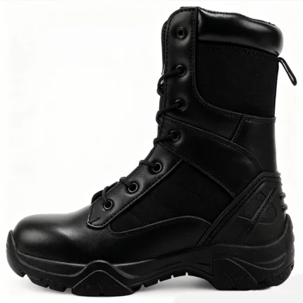 M2501 Tactical Military Combat Boots – Durable Leather & Oxford Fabric Boots