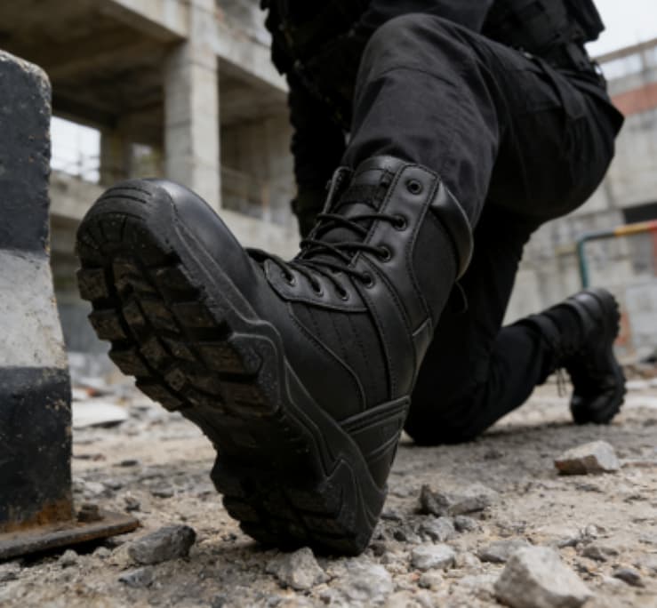 Fashion-Forward Motorcycle Footwear